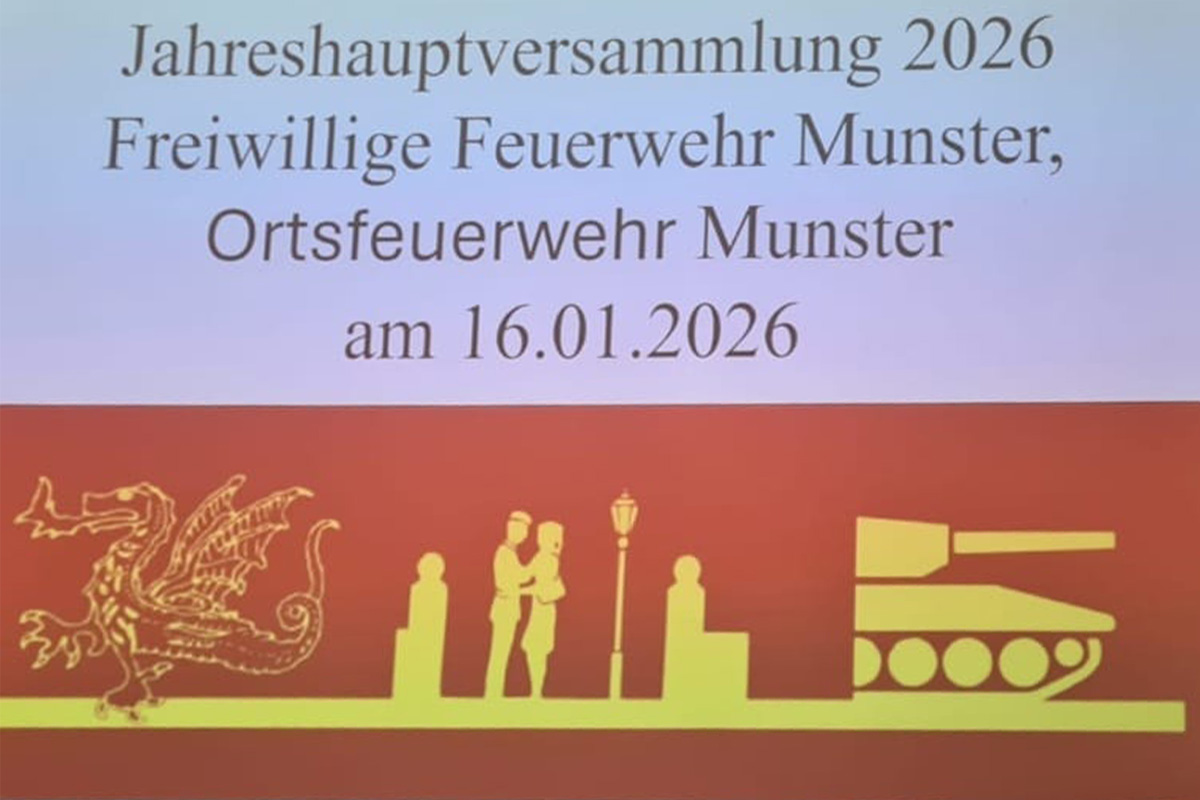 Jahreshauptversammlung der Freiwilligen Feuerwehr Munster