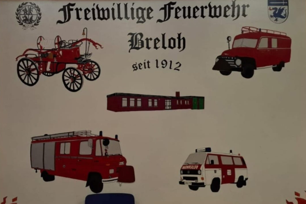 Fotowand der FFW Breloh