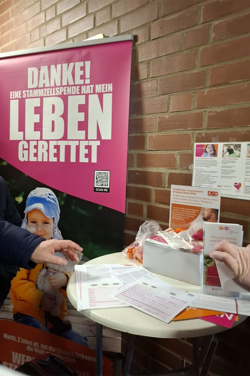 Bürgermeisterkandidat 2026 für 29633 Munster: Marco Tews bei der Stammzellenregistrierung