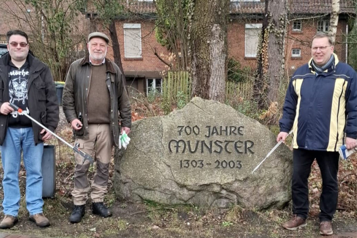 Bürgermeisterkandidat 2026 für 29633 Munster: Marco Tews im Gruppenfoto