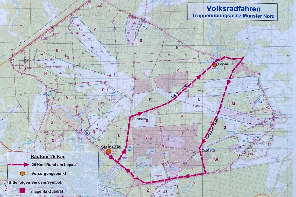 Karte der Tour